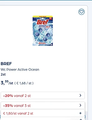 Bref wc hanger -35% extra