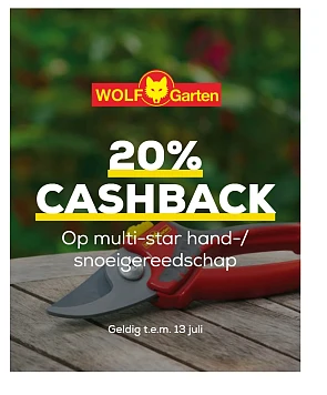 Klussen in de tuin met 20% cashback op benodigdheden bij Supra bazar