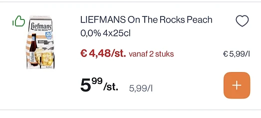 Liefmans on the Rocks Peach 0,0% en ypra