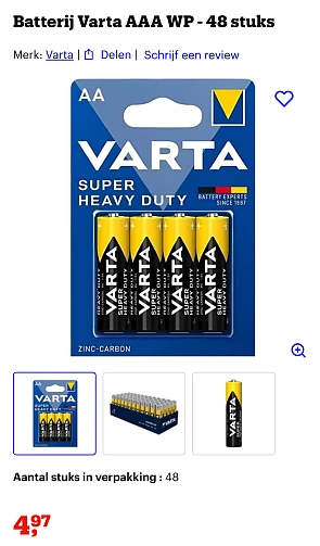 Batterijen koopje