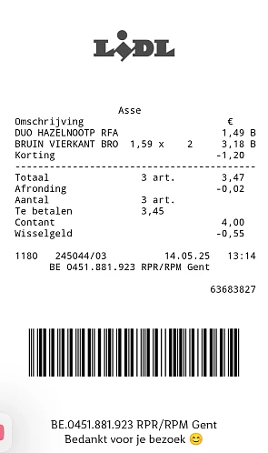Lidl brood aan scherpe prijs