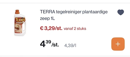 Terra tegelreiniger plantaardige zeep -25%