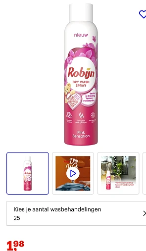 Robijn Dry Wash Spray