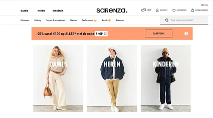 Sarenza: 20% korting