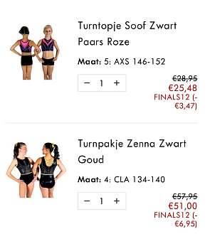Turn outfits korting