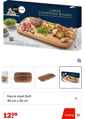 Tefal Jamie Oliver Houten Snijplank