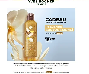 Gratis bodyolie bij Yves Rocher