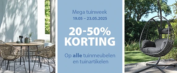 Mega Tuinweek bij JYSK is vandaag gestart: tot 50% korting