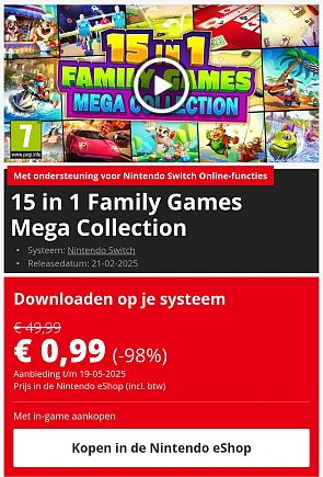 15 in 1 familiegames Nintendo switch