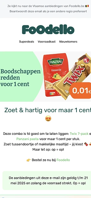 Twix, panzani