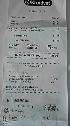 Kruidvat Roeselare: -70% bav 2 stuks Bourjois