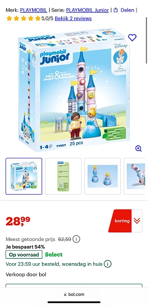 Playmobil Junior & Disney: assepoesters kasteel.