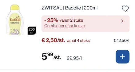 Zwitsal 👶🏼 met dubbele korting