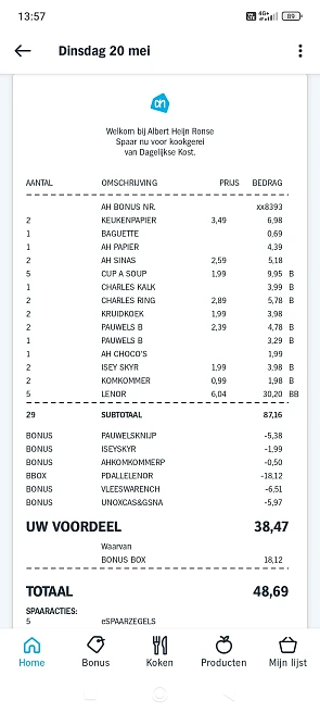 €38,47 korting ah