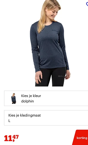 Jack wolfskin longsleeve L