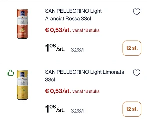 San pellegrino light -50%