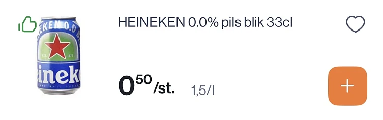 Heineken 0,0% heel goedkoop en Desperados virgin 0,0%