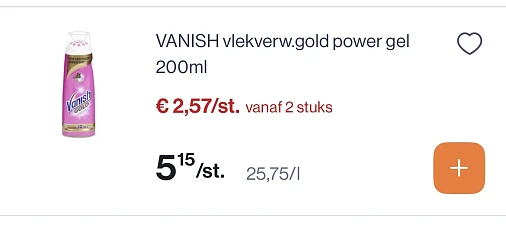 Vanish en persil Black & dark-50%