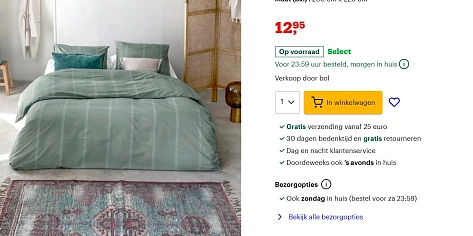 katoenen dekbedovertrek
