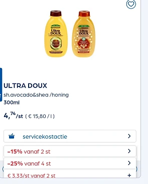 Verschillende ultra doux -25% extra