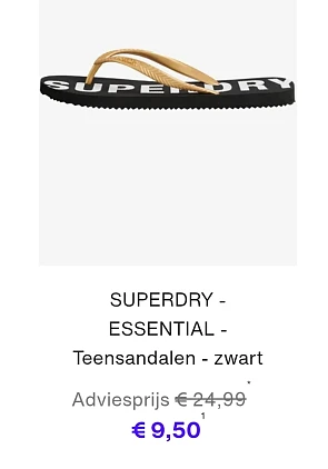 Tot 75% korting op Superdry kleding voor volwassenen