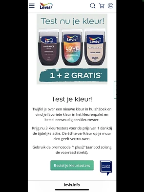 Levis kleurtesters