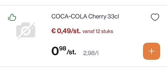 Coca cola cherry 33 cl -50%en oasis tropical