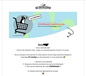 Denotenshop 5% korting