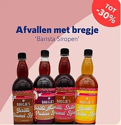 Nu tot 30% korting op barista siropen bij dieetwebshop