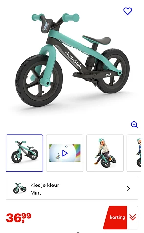 Chillafish loopfiets goedkoop bij Bol prijs nog lager momenteel: 29,99€