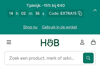 15% extra bij Holland and Barrett