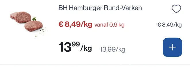 Hamburger rund-varken reactie Carrefour