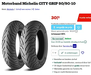 Motorband Michelin City Grip