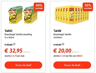 Tahiti douchegel Vanille goedkoop bij Collect&Go Deals!