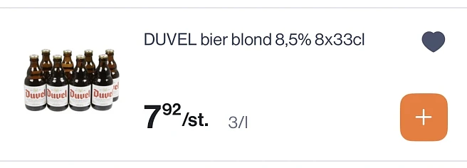Duvel 8x33 cl veel goedkoper reactie Albert Heijn en tout bien rouge