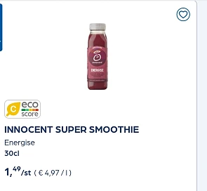 Innocent smoothie goedkoper