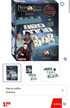 Nachtwacht spel Invictus €1,99 bij Bol