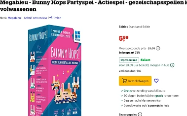 Gezelschapsspel Bunny Hops