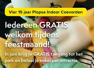 Plopsa Indoor Coevorden 15jaar