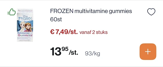 Multivitamines Disney -50% reactie Kruidvat