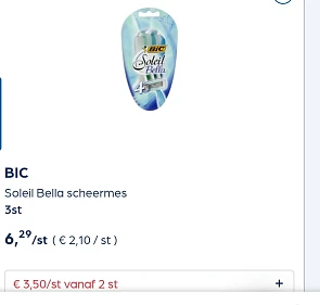 Bic soleil Bella scheermes 3st