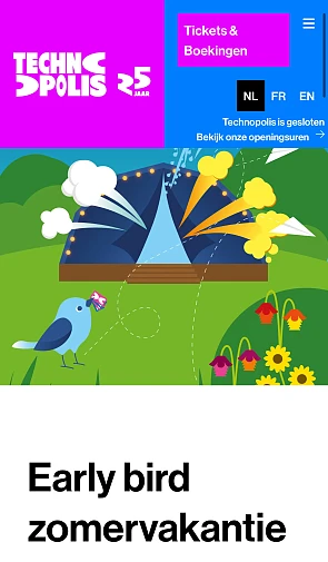 Early bird zomervakantie Technopolis