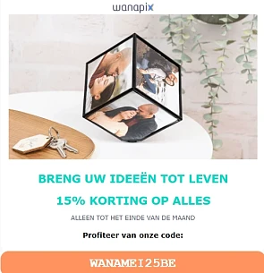 15% korting bij wanapix