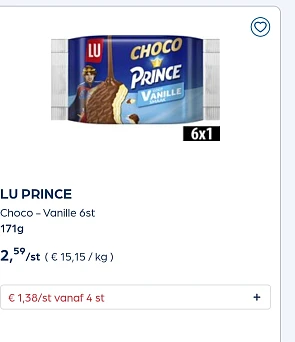 Lu prince goedkoper
