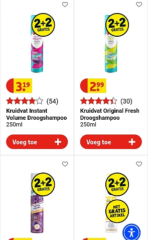 Bad hair days? Weg ermee! Nu droogshampoo 2 + 2 gratis