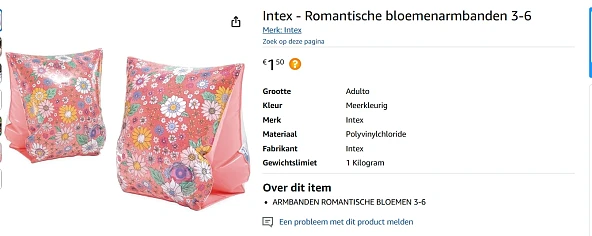 intex zwembandjes bij amazon be