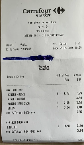 Gimber original blik 4x25 cl -50%