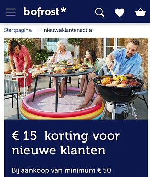 Welkomstkortingscode bofrost