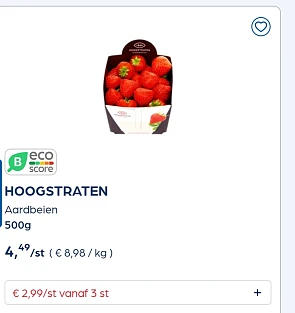 Hoogstraten aardbeien 500g