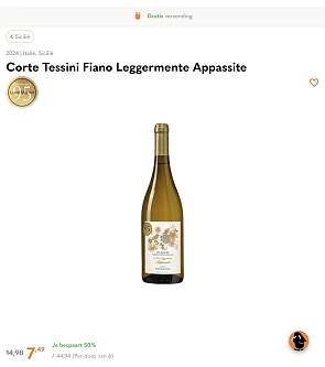 Corte Tessini Fiano Leggermente Appassite